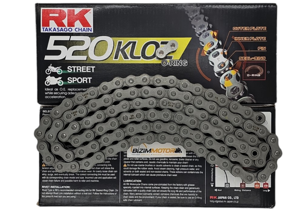 Apachi XZ 250 Oringli Teker Zinciri Rk-Klo